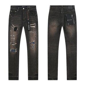 Distressed Black Jeans for Men